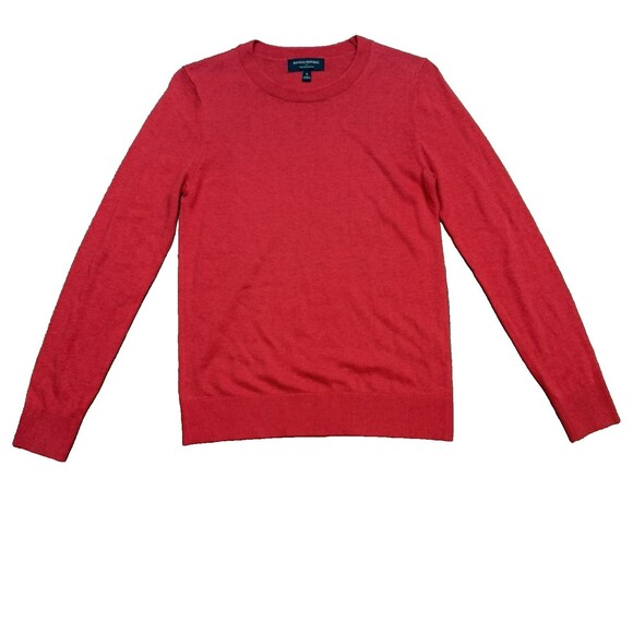 Banana Republic Sweater Women's RED Forever Sweater Crewneck Pullover Sz S - Picture 1 of 7